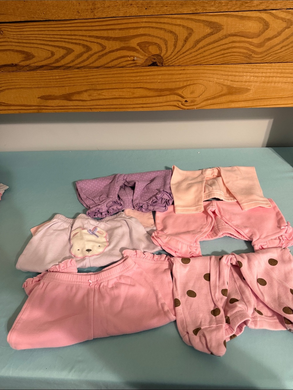 0-3 months baby girl pants bundle
